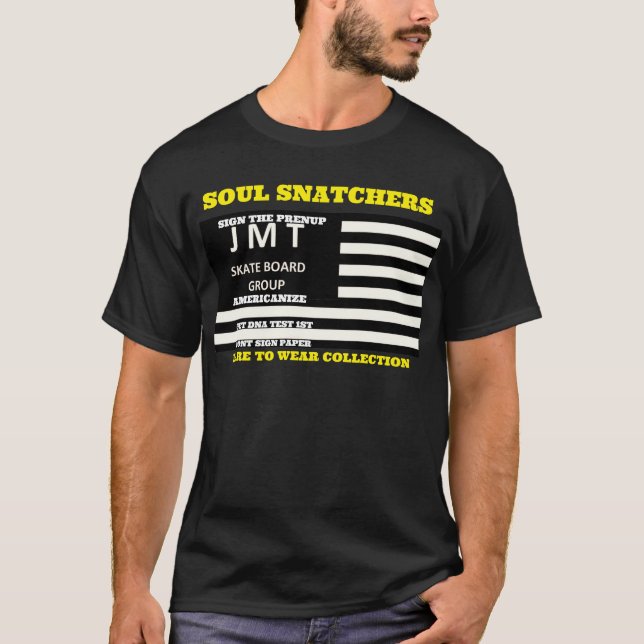 ARREBATADORES DE ALMAS. Camiseta oscura básica (Anverso)