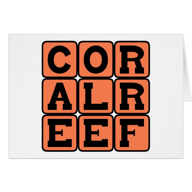 Arrecife de coral, estructura acuática (Anverso (Horizontal))