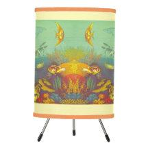 Arrecife De Coral Vintage Bajo El Paisaje Náutico 