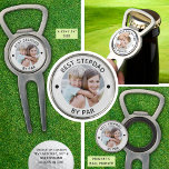 Arreglapiques De Golf Funny BEST STEPDAD BY PAR Photo Personalizado Colo<br><div class="desc">Cree un dispositivo de apertura de botellas de golf fotogolf personalizado con marcador de bolas de golf magnético y herramienta de buceo para el padrastro golfista con el título gracioso sugerido BEST STEPDAD BY PAR. Realizar cambios de texto y color en EDIT. OPCIONES: ASISTENCIA: Para obtener ayuda con la modificación...</div>
