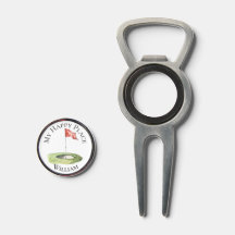 Golf Lover My Happy Place Bottle Opener