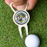 Arreglapiques De Golf Loco foto de abuelo y nombres de nietos<br><div class="desc">Regalo fotográfico para el abuelo de nietos con foto de personalizados y personalizado con los nombres de nietos. Vacaciones súper útiles o regalo del día del padre para los días de golf de sus abuelos.</div>