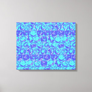 Arreglo de burbujas de arte pop azul