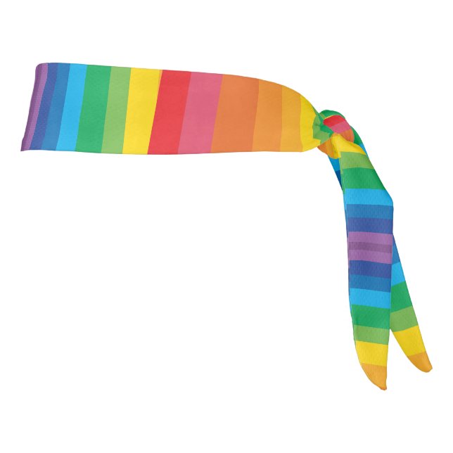 Arreglo de cabeza de arcoiris retro (2 tamaños) (Girar 90)