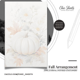 Arreglo de Otoño Diseño Shabby Chic Papelería