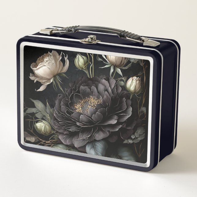 Arreglo de Rosa gótico Flor negra (Anverso)