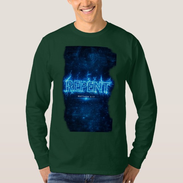 ARREPENTÍOS – Mateo 4:17 Camiseta Manga Larga (Anverso)