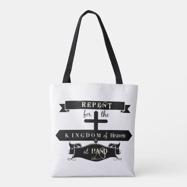 Arrepentirse Escritura - Bolsa de mano (Reverso)