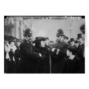 Arresto de una Suffragette en Londres Inglaterra c