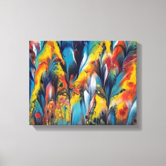 Arriba Cerrar y Feathery2 Imprimir en un lienzo 4x