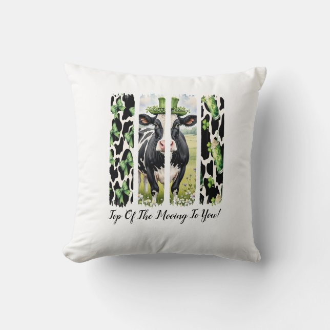 Arriba De La Mooing A Tu Cojín decorativo (Anverso)