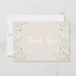 Arriba en la tarjeta de agradecimiento de Baby Sho