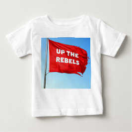 Arriba la camiseta bebé con tema de los rebeldes