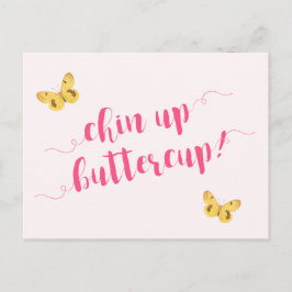 ¡Arriba mariposa! Tarjeta Postal de Cita Motivacio