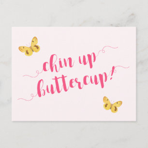¡Arriba mariposa! Tarjeta Postal de Cita Motivacio