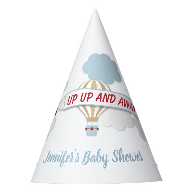 ¡Arriba Y Atrás! Gorra del Fiesta Baby Shower del  (Anverso)