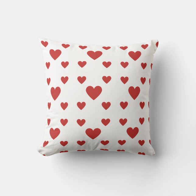 Arrojar almohada con corazones (Anverso)