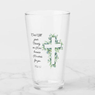 Arrojar toda tu ansiedad sobre él Eucalyptus Cross