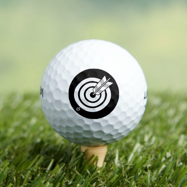 Arrow golpeó el objetivo de las bolas de golf (Camiseta in situ)