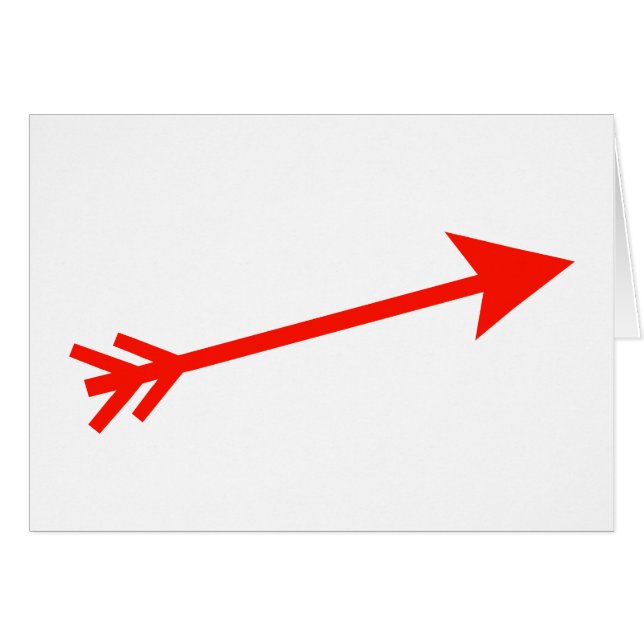 Arrow Red 15deg Los regalos Zazzle del MUSEO (Anverso (Horizontal))