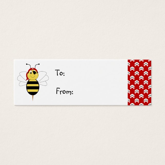 Arrr!Bee Bumble Bee Gift Etiqueta (Frente)