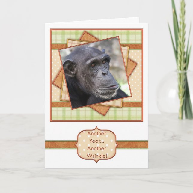 Arrugas divertidas de la tarjeta de cumpleaños (Anverso)