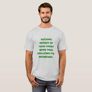 Arruinando la camiseta del viernes Blues de mitad 
