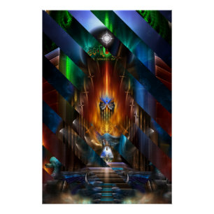 Arsencia Diosa Dorada Razor Corta Poster Perfecto