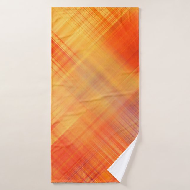 art abstract geometric diagonal lines pattern, blu (Toalla de baño)