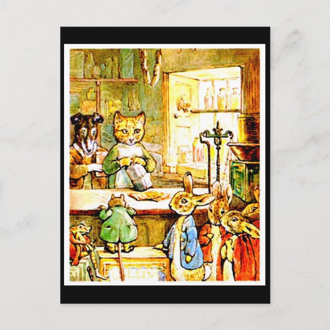 Art-Beatrix Potter 10 niños postales (Anverso)