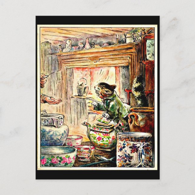 Art-Beatrix Potter 12 niños postales (Anverso)