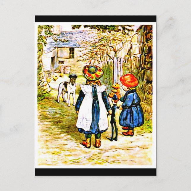 Art-Beatrix Potter 22 niños postales (Anverso)