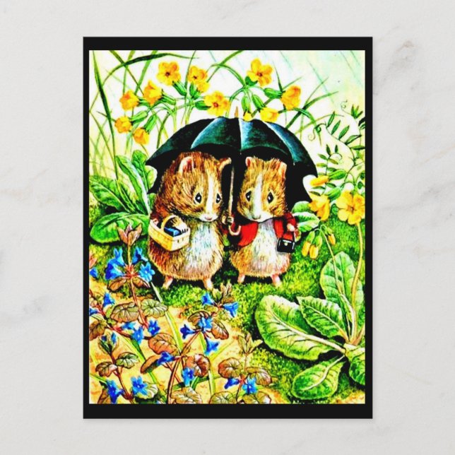 Art-Beatrix Potter 9 niños postales (Anverso)