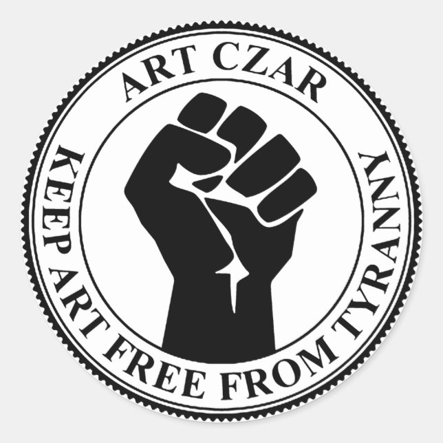 Art Czar - Fist Seal - Pegatina redondo (Anverso)