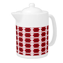 ART DECO AVIAR en tetera ROJA