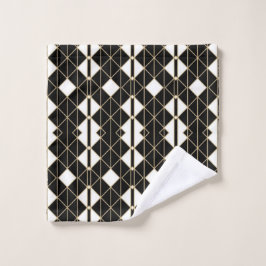 Art Deco Black and Gold Geometric luxury