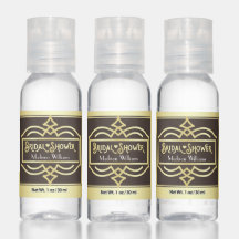 Art Deco Bridal Shower Gold Chocolate Favor