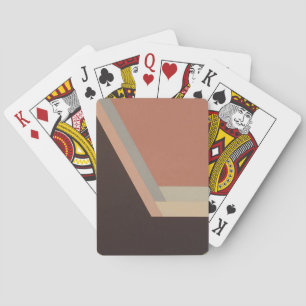 ART DECO cartas de juego (malva/negro)