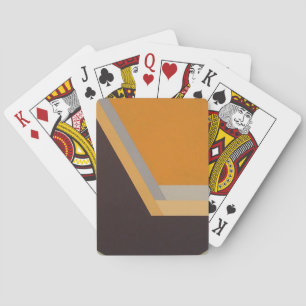 ART DECO cartas de juego (tangerina/negro)