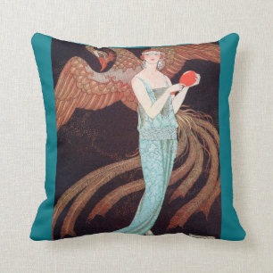 Art déco, Cojín decorativo del algodón de Nouveau