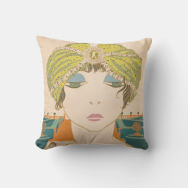 Art Deco Diseño Cojín decorativo Algodón Flapper