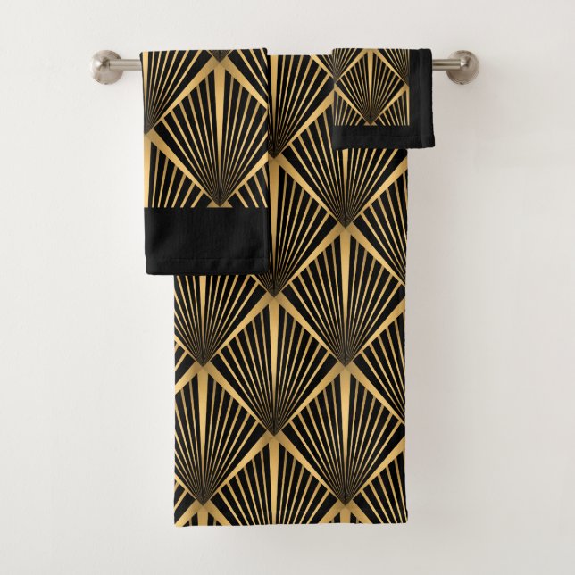 Art Deco dorado y negro (In situ)