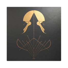 Art Deco Elegancia Arte Metalizado