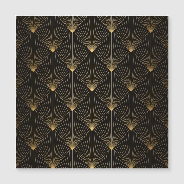 Art Deco: Elegancia dorada negra. (Anverso)