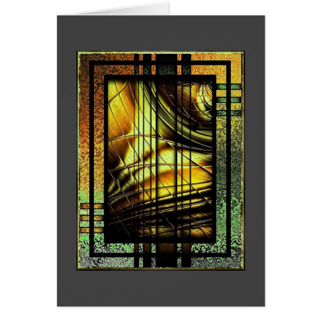 Art Deco En Verde Y Oro (Frente)