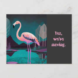 ART DECO FLAMINGO CAMBIO DE LA TARJETA POSTAL DE D