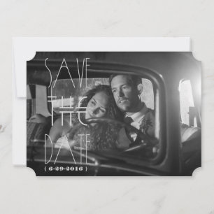 Art Deco Gatsby Save the Date   Tarjeta de invitac