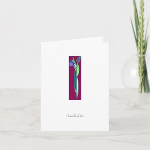 Art Deco Iris - Guardar la tarjeta de fecha