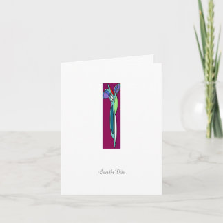 Art Deco Iris - Guardar la tarjeta de fecha