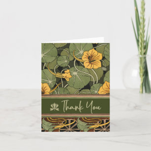 Art Deco Modern Lillies Gracias Notas